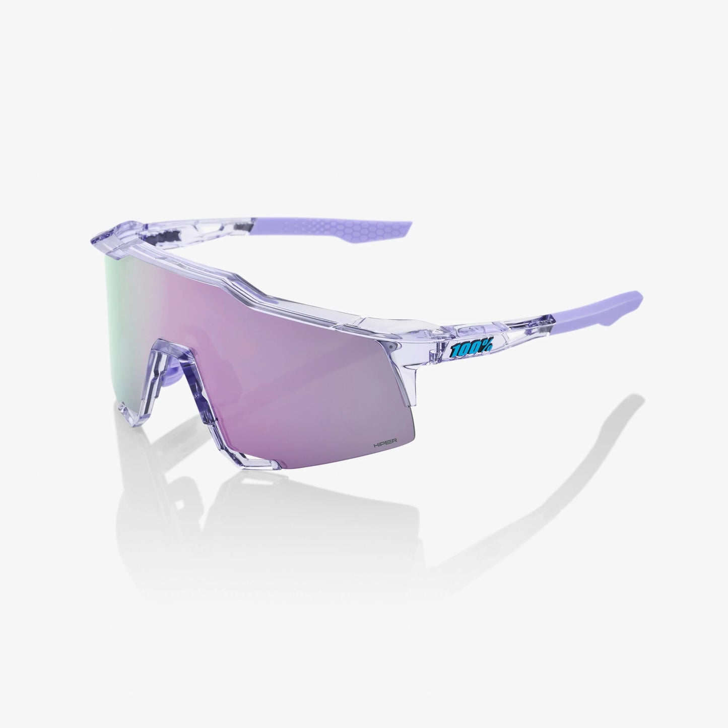 SPEEDCRAFT® Polished Translucent Lavender HiPER® Lavender Mirror Lens - biket.co.za