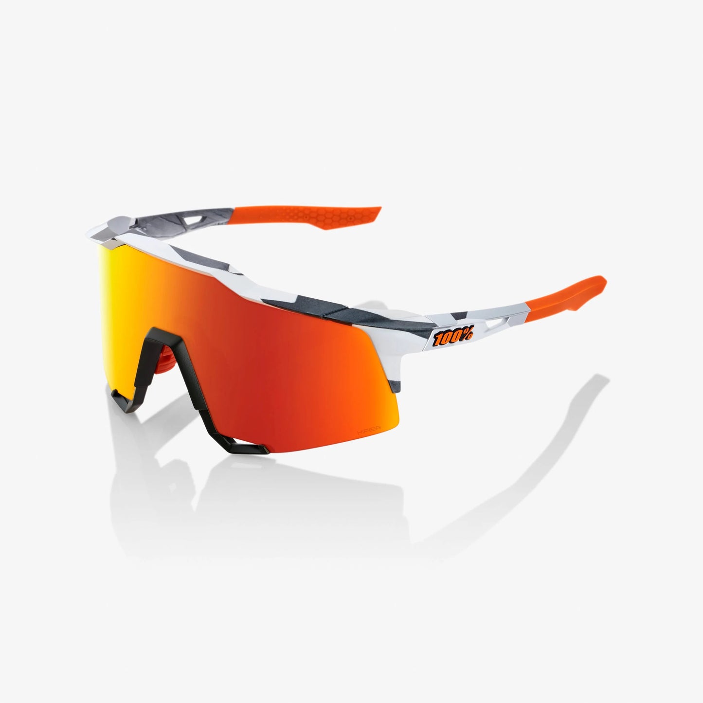 100% SPEEDCRAFT® Soft Tact Grey Camo HiPER® Red Multilayer Mirror Lens - biket.co.za