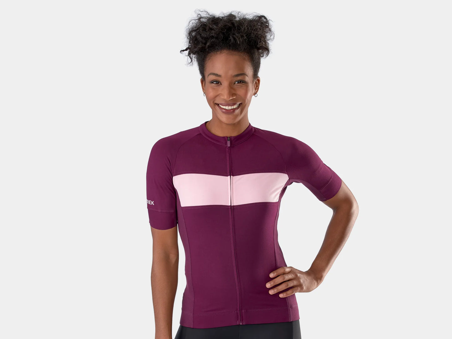 Trek Circuit Women's LTD Cycling Jersey - Mulberry/Blush - biket.co.za