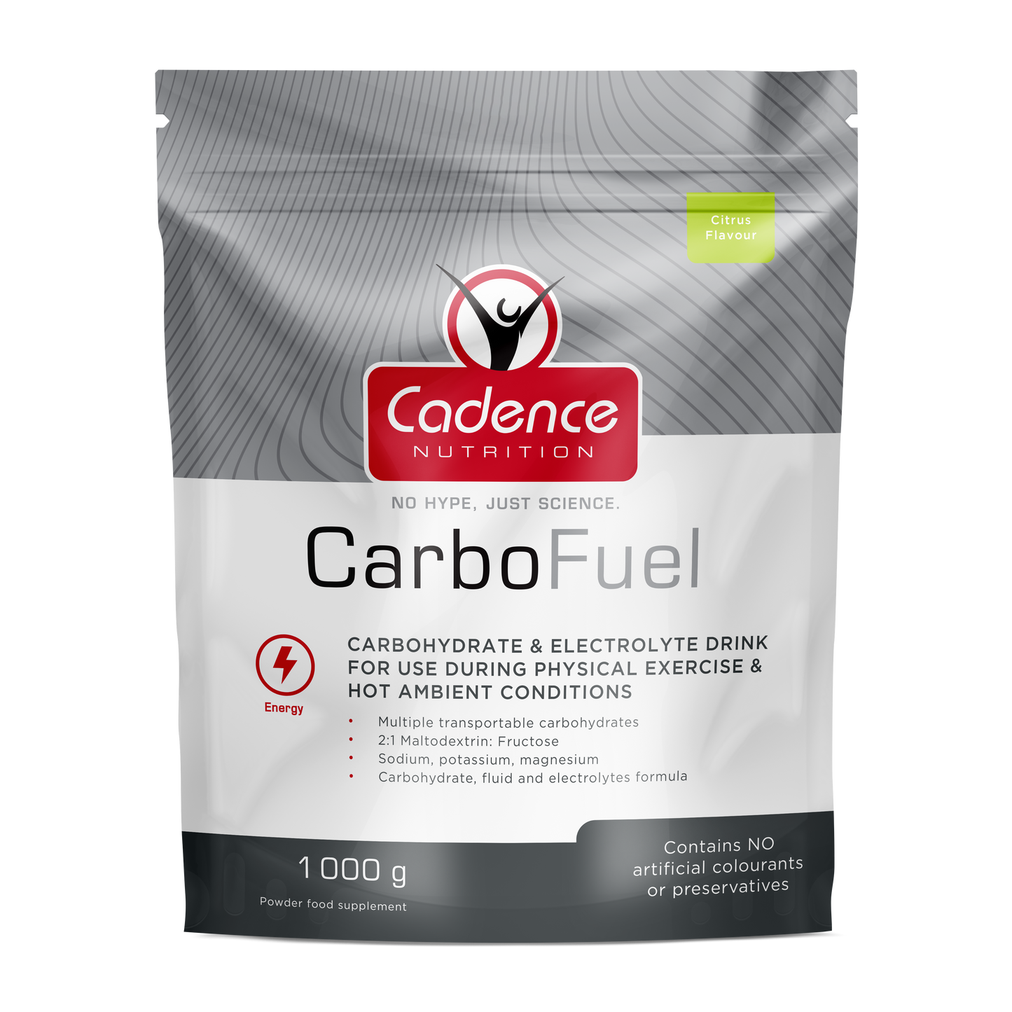 Cadence Nutrition CarboFuel Citrus Doypack - biket.co.za