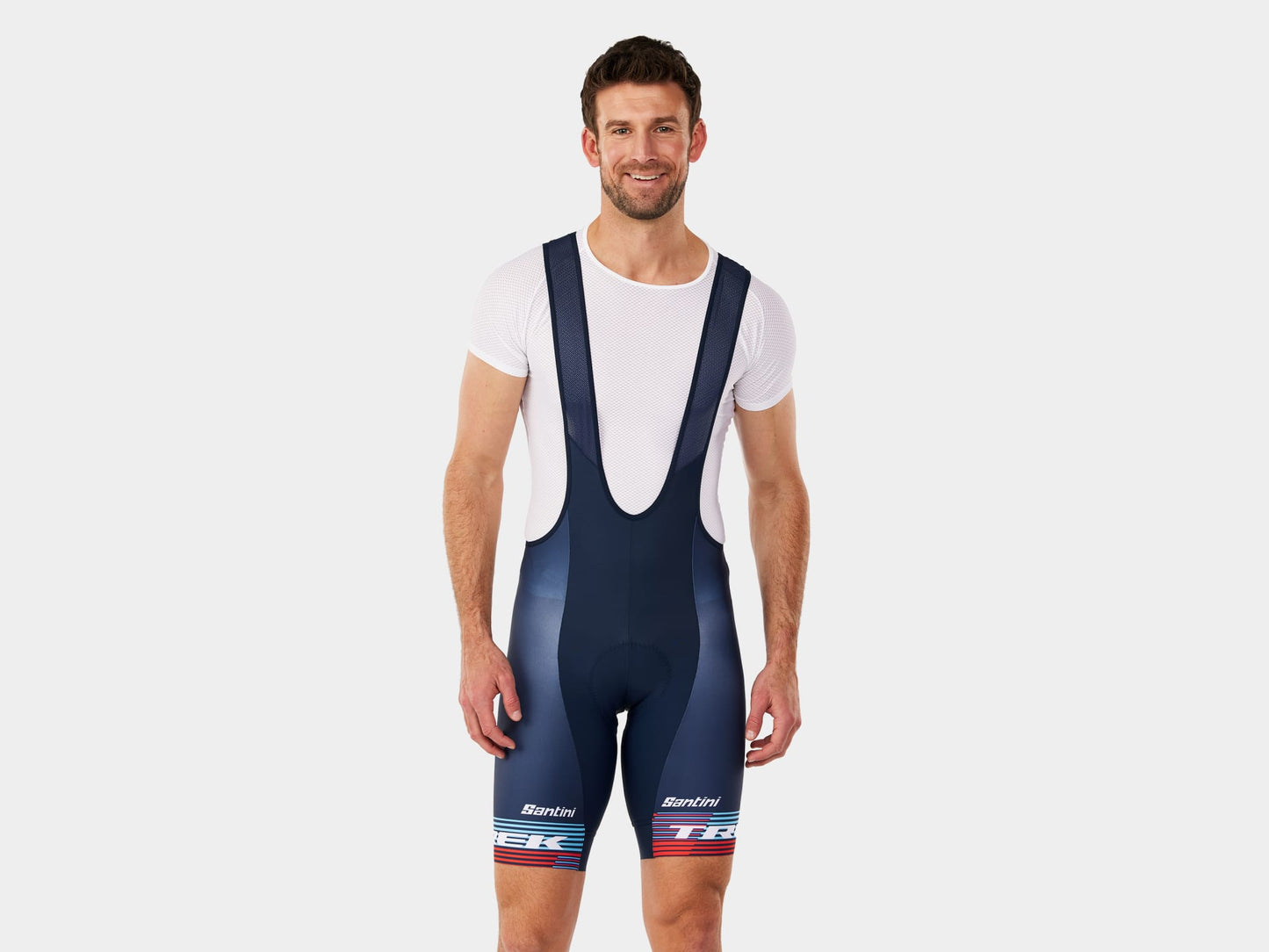 Santini Trek Factory Racing Men’s Team Replica Bib Shorts X-Large - biket.co.za