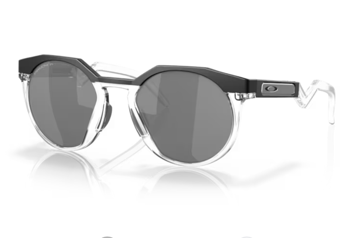 Oakley HSTN Matte Black/Clear- Prizm Black Polarized - biket.co.za