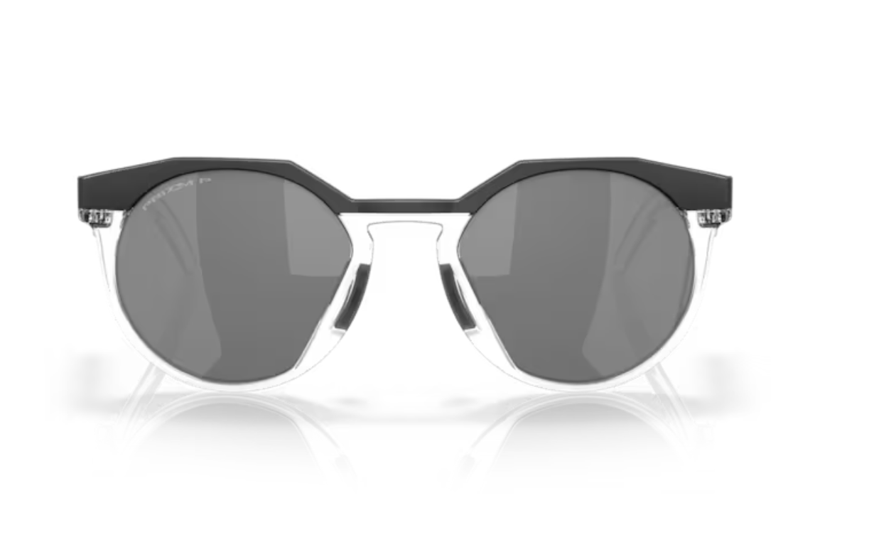 Oakley HSTN Matte Black/Clear- Prizm Black Polarized - biket.co.za