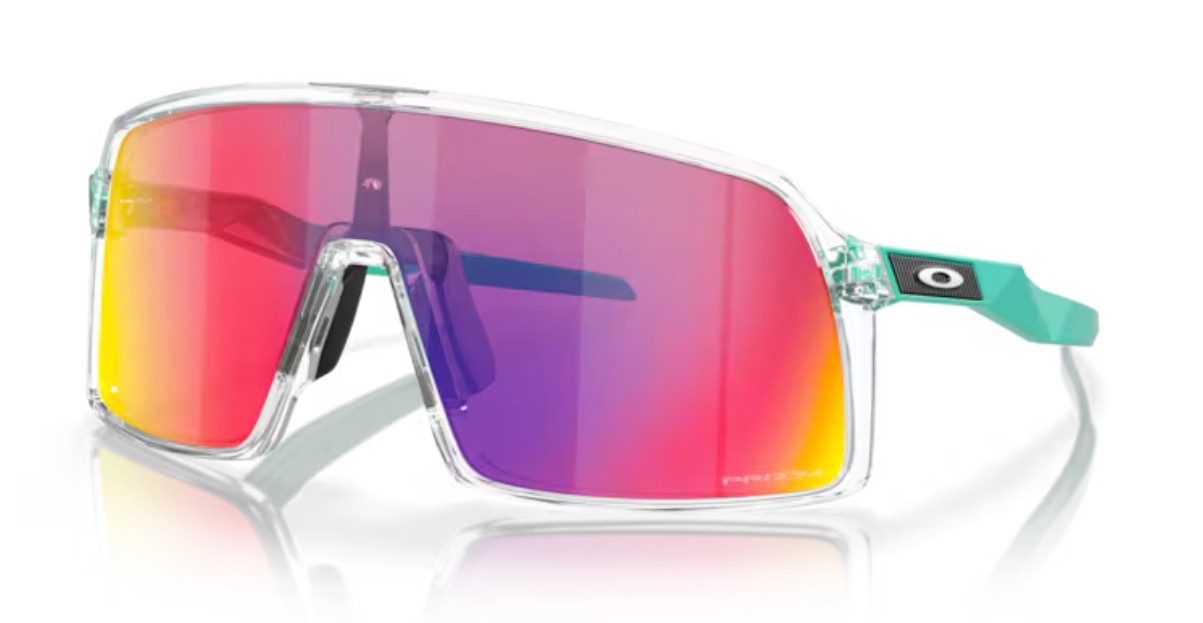 Oakley Sutro- Clear/ Celeste Prizm Road - biket.co.za