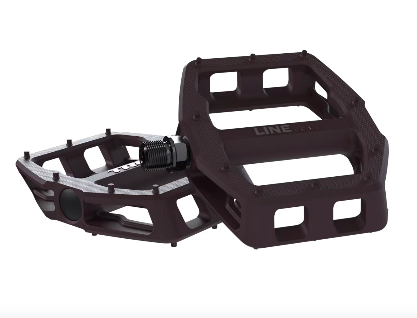 Trek Line Comp Flat Pedal Set- Mulberry - biket.co.za