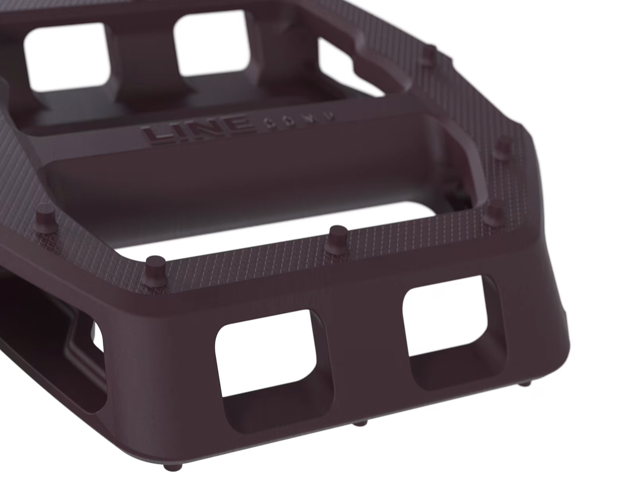 Trek Line Comp Flat Pedal Set- Mulberry - biket.co.za