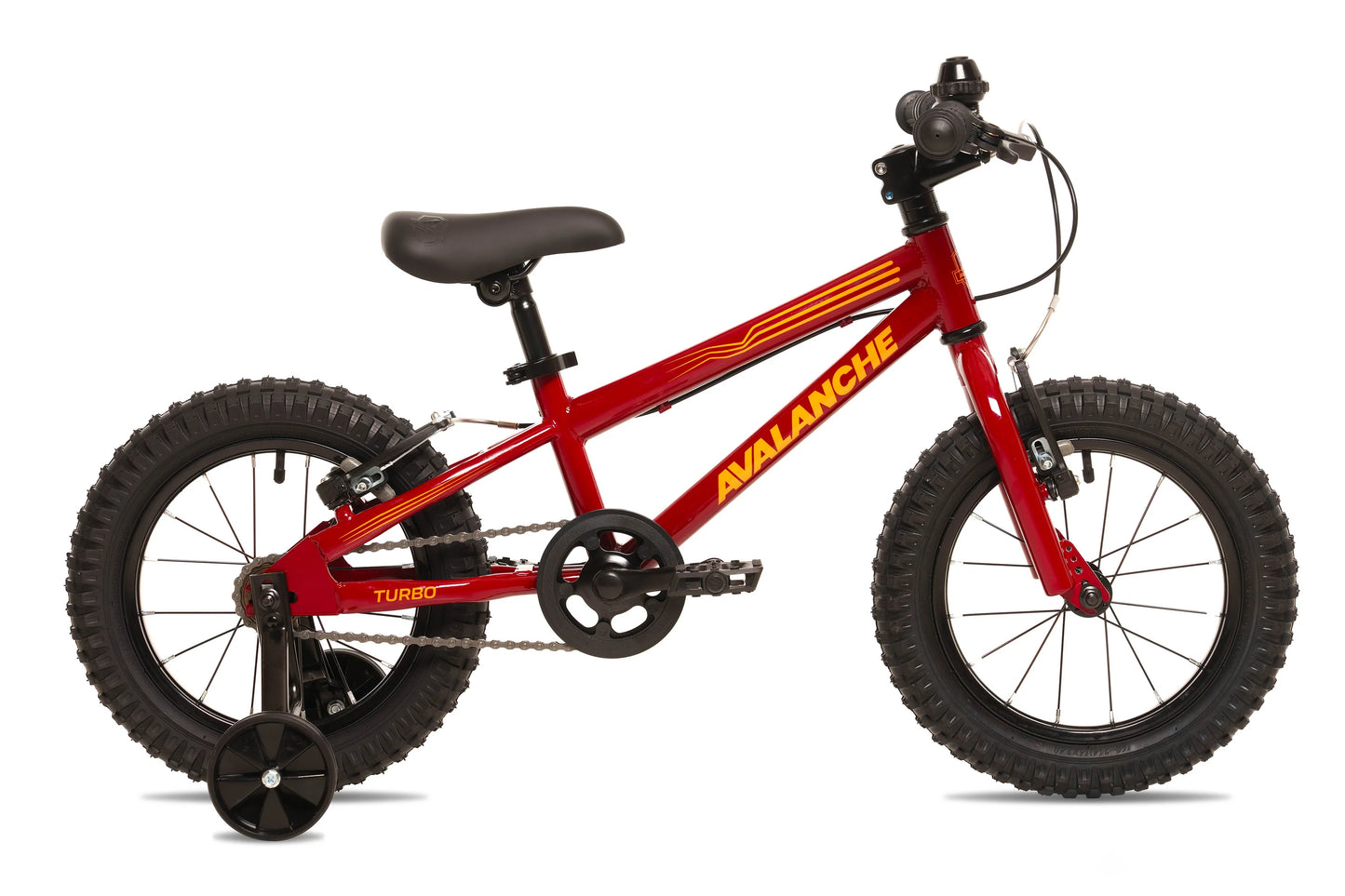 Avalanche Turbo 14" - Burgundy/Orange - biket.co.za