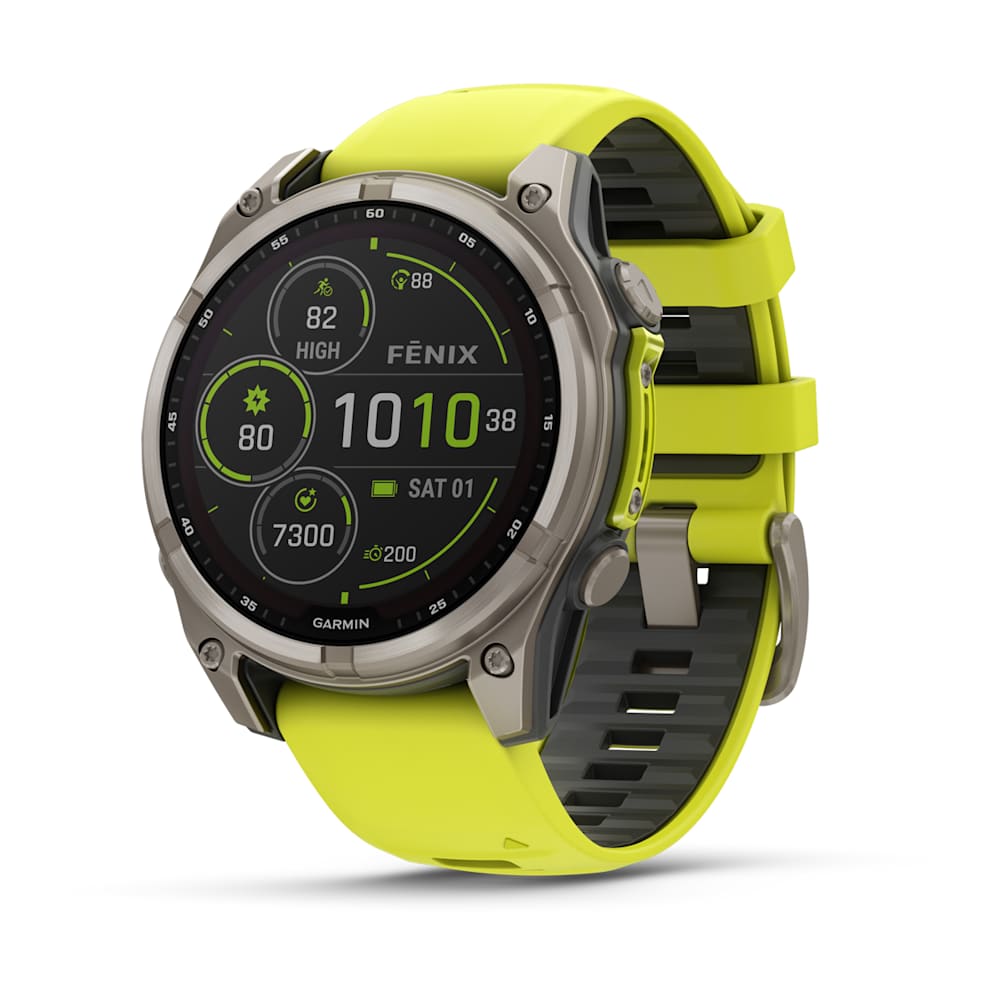 Garmin fēnix 8 – 47 mm Solar Sapphire – front view