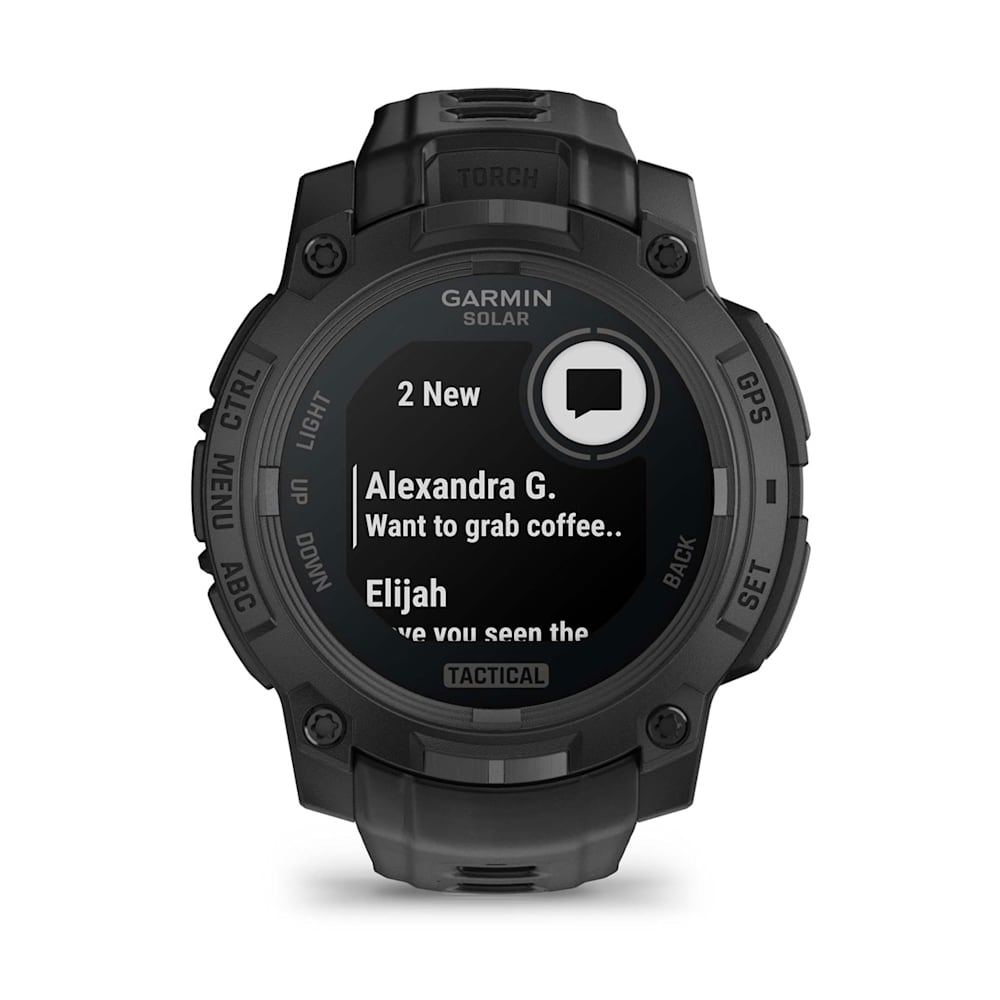Garmin Instinct 3 – 45 mm Solar Tactical Edition – side view