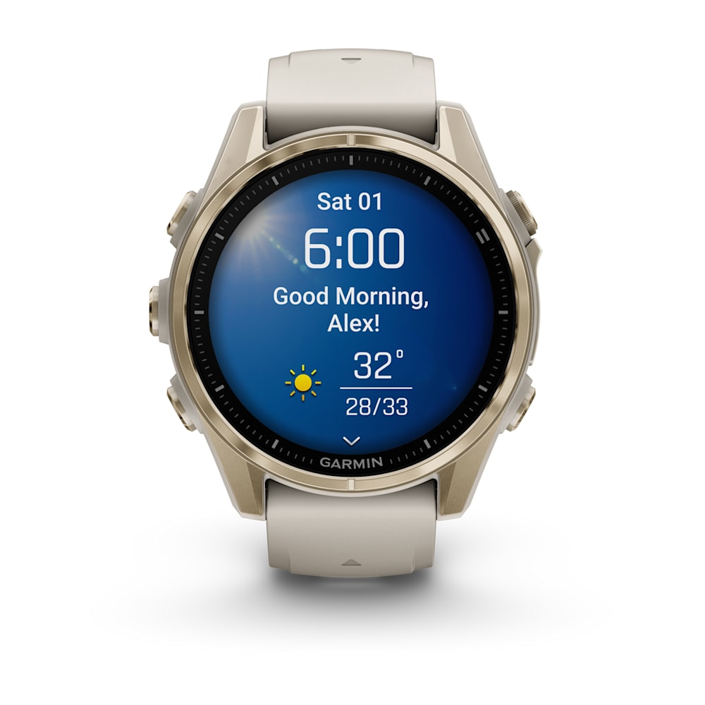 Garmin fēnix 8 – 43 mm AMOLED Sapphire – side view