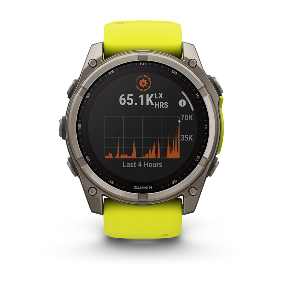 Garmin fēnix 8 – 51 mm Solar Sapphire – side view