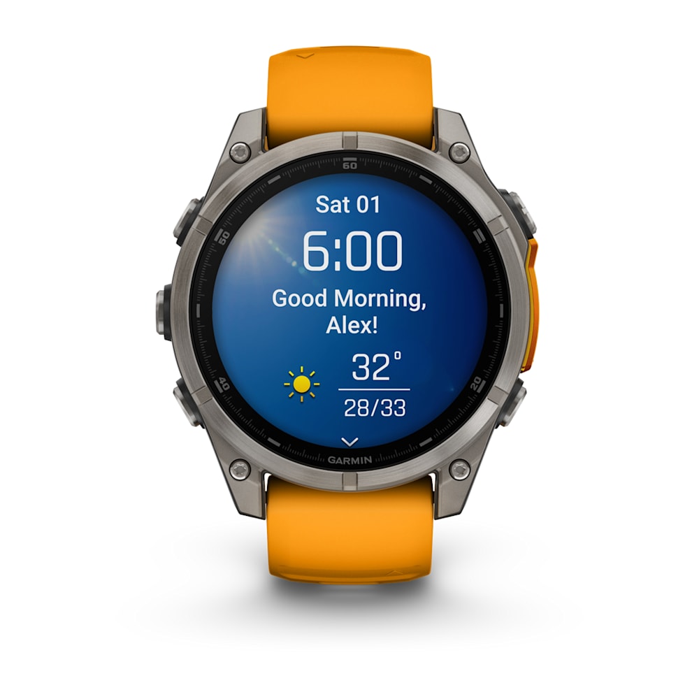 Garmin fēnix 8 – 47 mm AMOLED Sapphire – side view