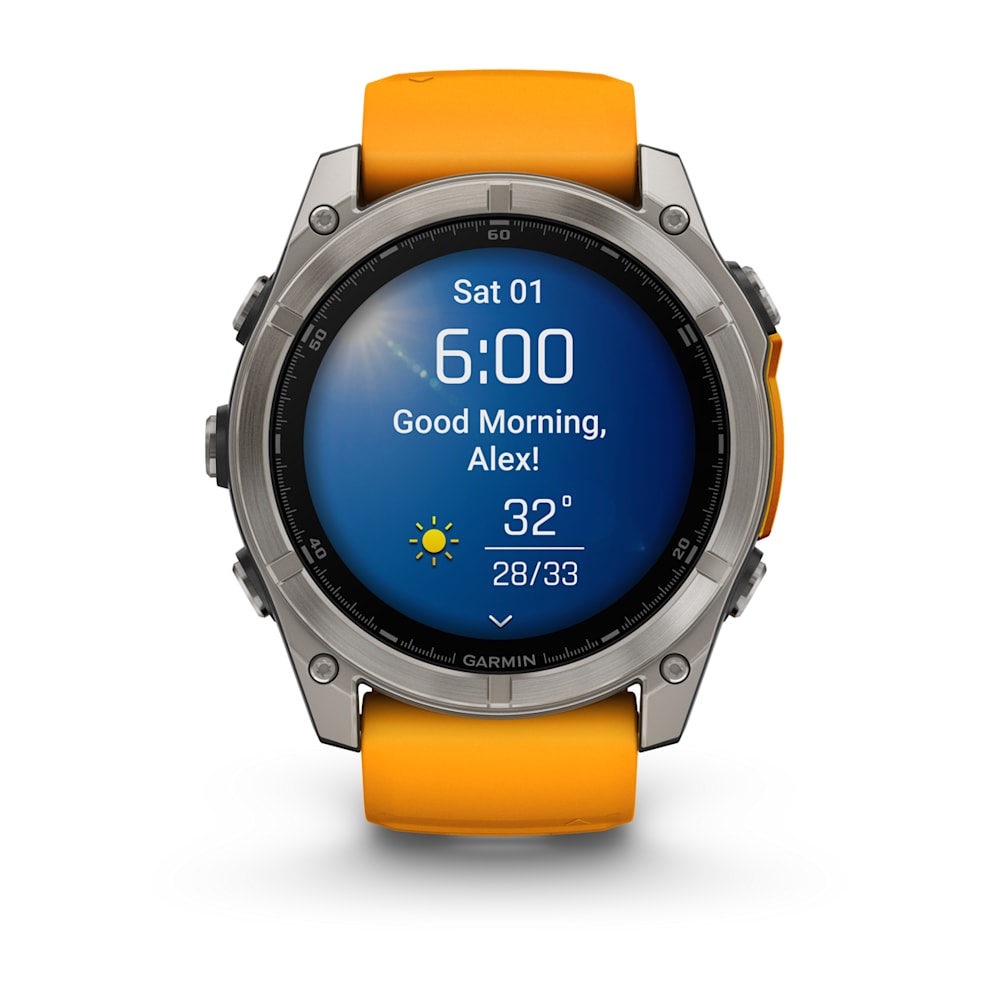 Garmin fēnix 8 – 51 mm AMOLED Sapphire – side view