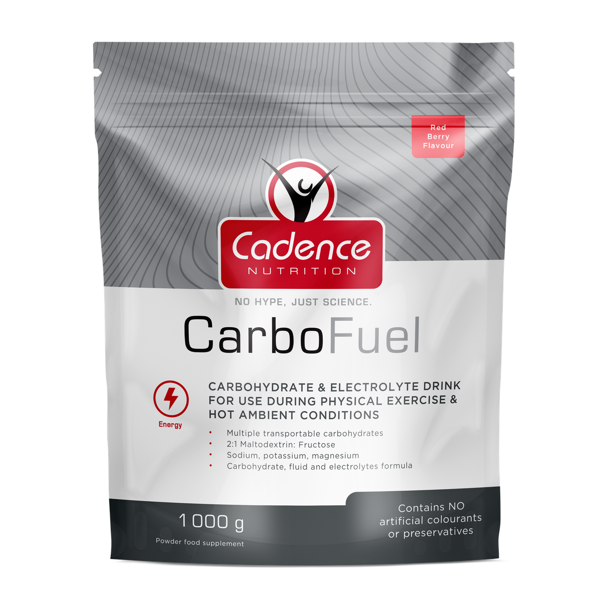 Cadence Nutrition CarboFuel Red Berry Doypack - biket.co.za