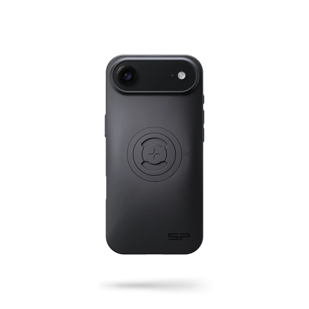 Black SP Connect iPhone Air SPC+ phone case, rear view with phone fitted