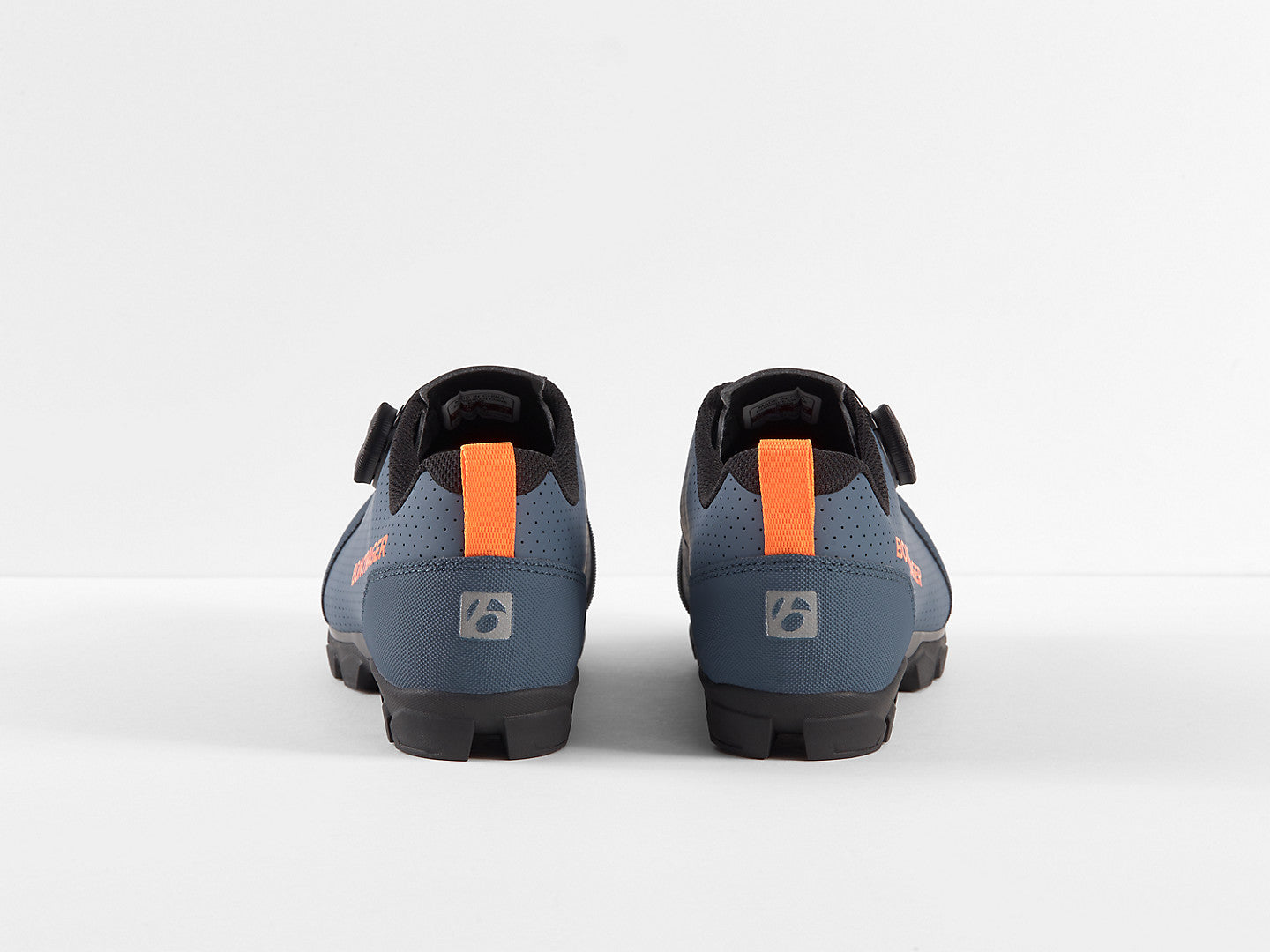 Bontrager Evoke Mountain Bike Shoes - Battleship Blue/Radioactive Orange - biket.co.za