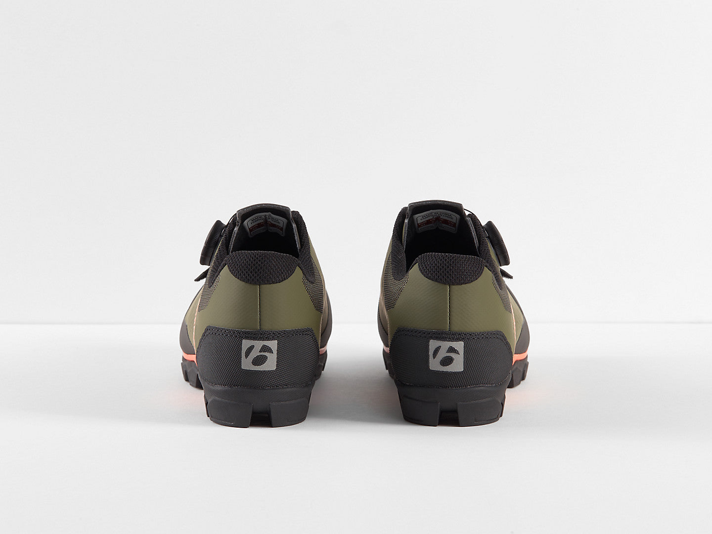 Bontrager Foray Mountain Bike Shoes - Olive Grey/Radioactive Orange - biket.co.za