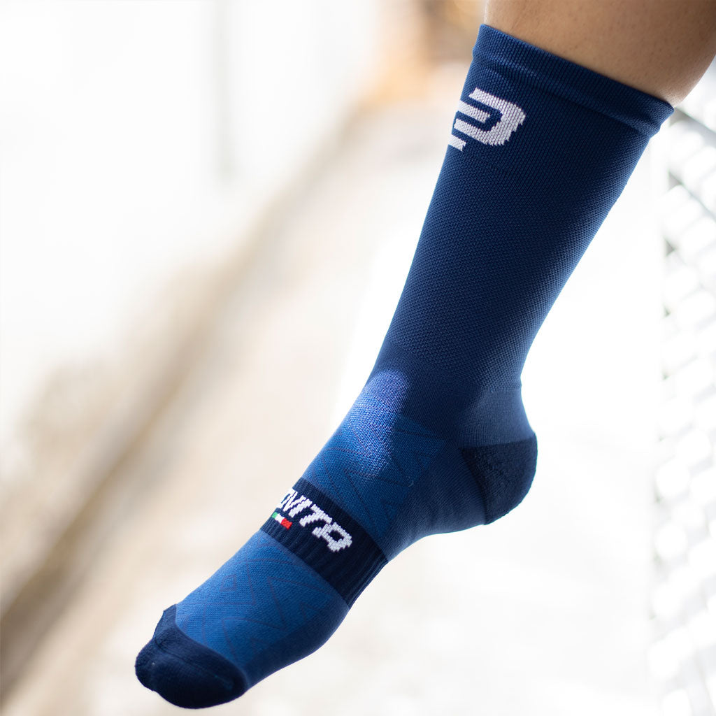 Ciovita Crew Cycling Socks- Navy - biket.co.za