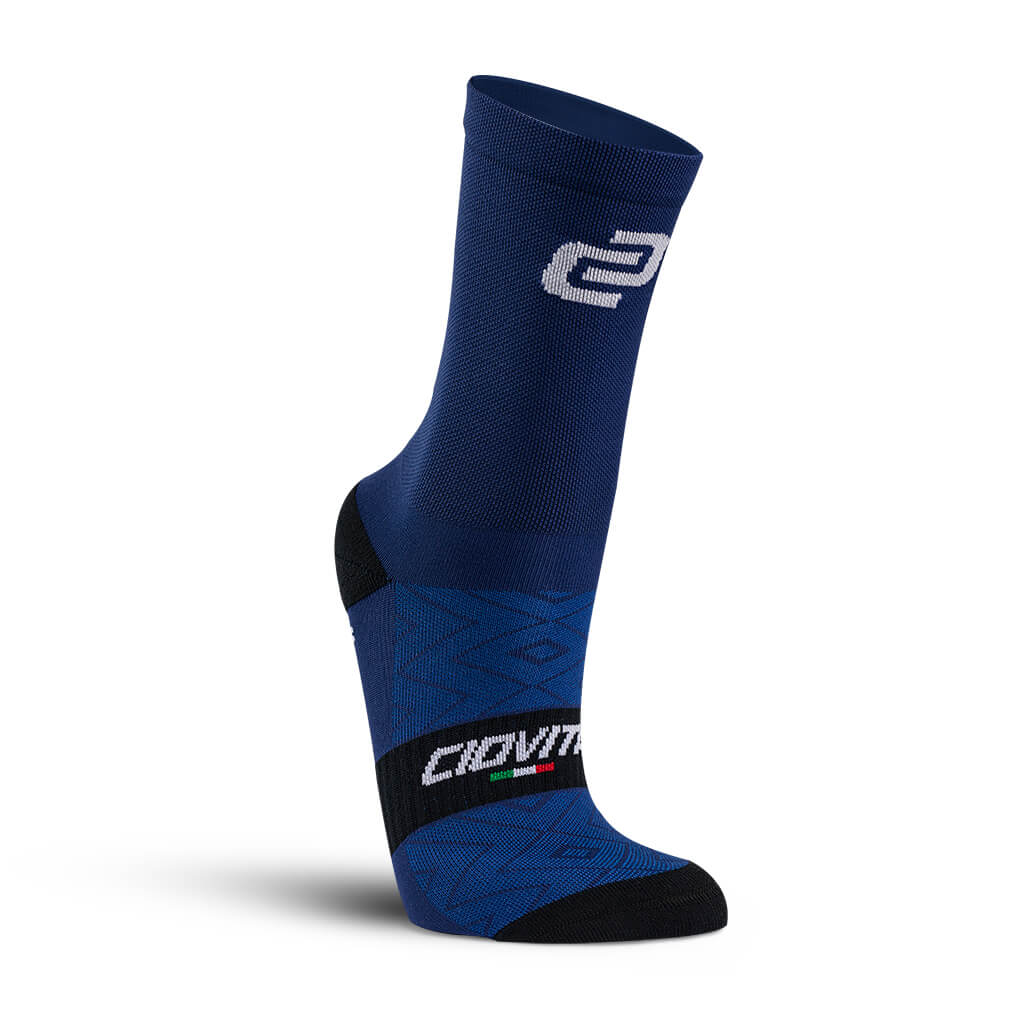 Ciovita Crew Cycling Socks- Navy - biket.co.za