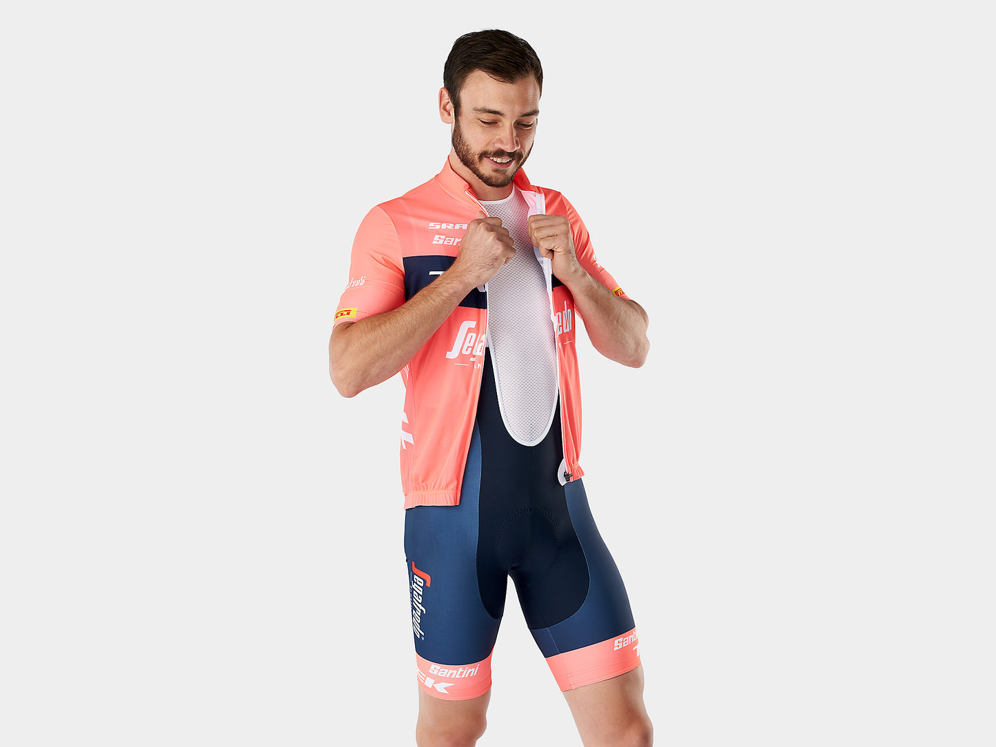 Santini Trek-Segafredo Men's Team Replica Bib Shorts - biket.co.za