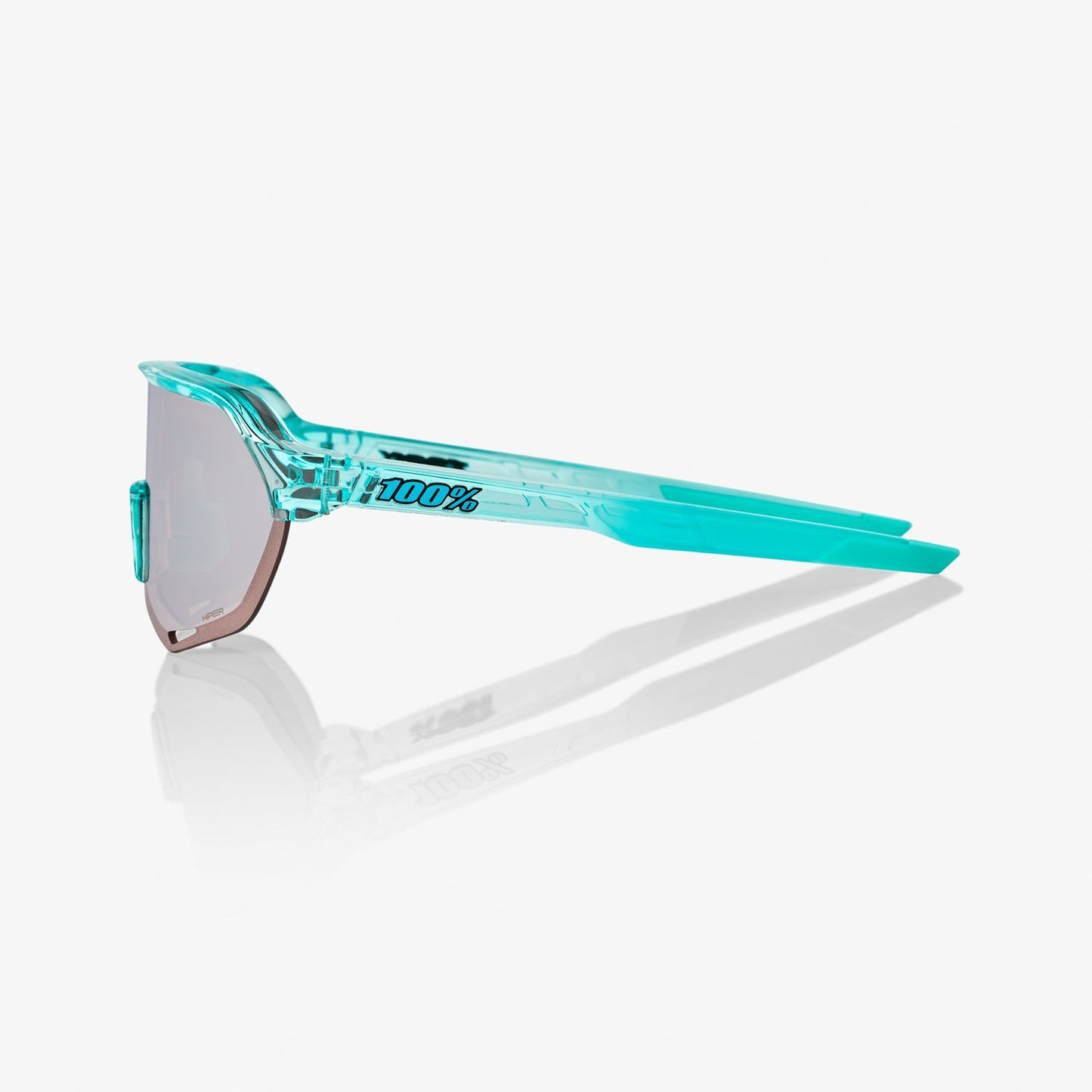 100% S2 - Polished Translucent Mint - HiPER Silver Mirror Lens - biket.co.za